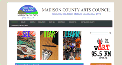 Desktop Screenshot of madisoncountyarts.com